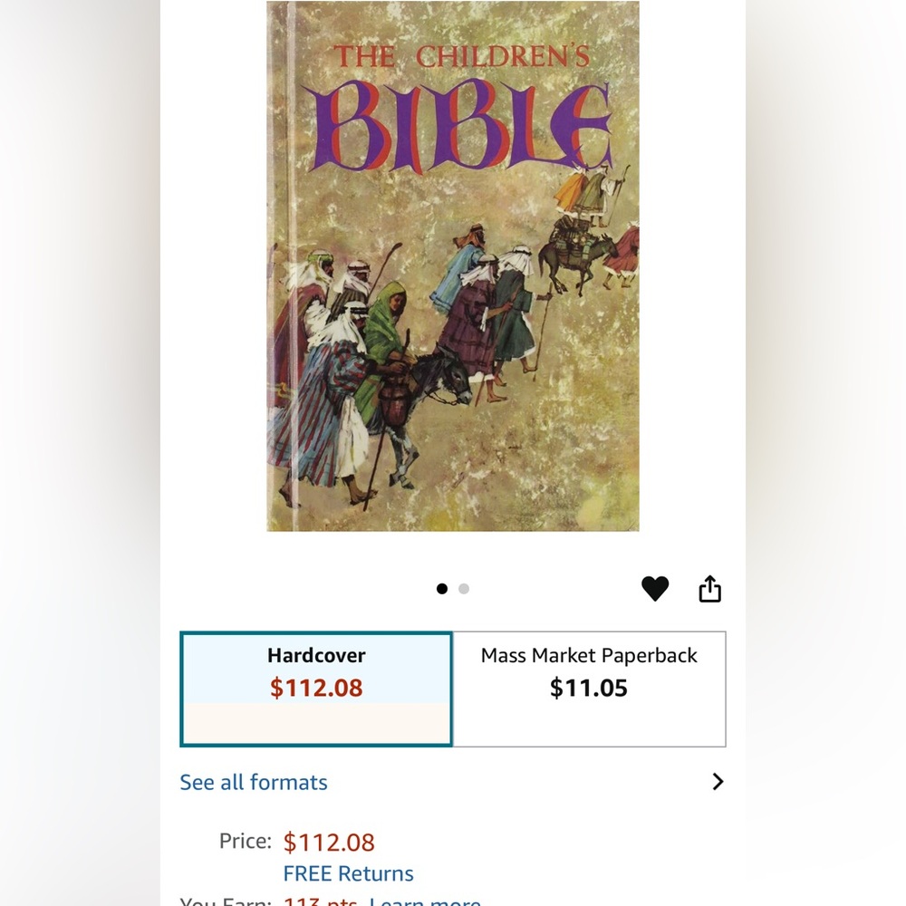The Children's Bible HARD COVER w/Beautiful pictures for easy understanding‼️